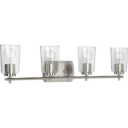 Progress Lighting P300157-009 Adley 4 light brushed nickel bath vanity wall light