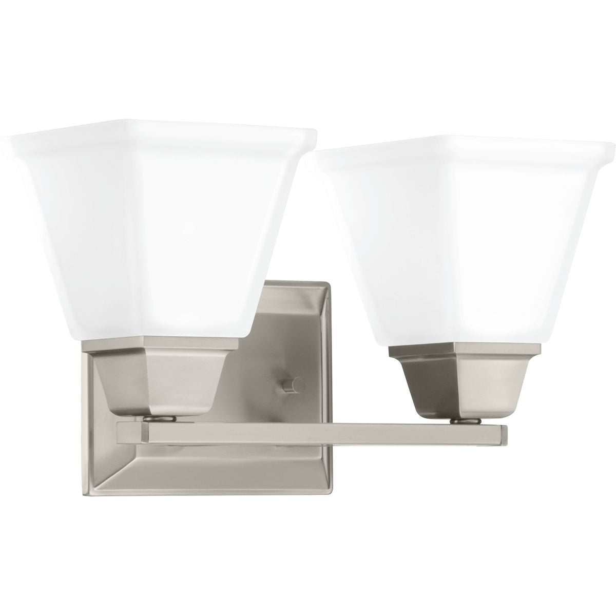 Progress Lighting Clifton Heights 2 light brushed nickel bath vanity wall light