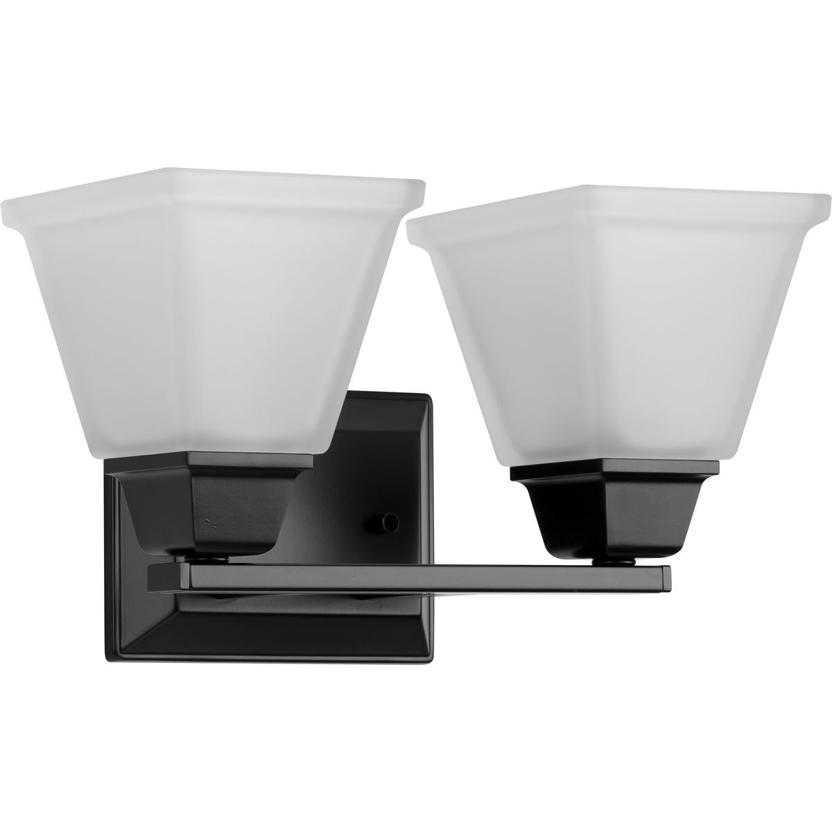 Progress Lighting Clifton Heights 2 light matte black bath vanity wall light