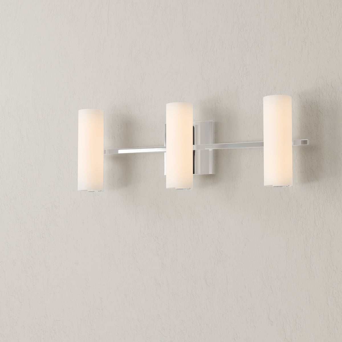 Progress Lighting P300187-015-30 Colonnade LED 3 Light Polished Chrome Bath Vanity Wall Light - On