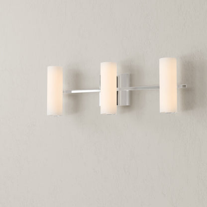 Progress Lighting P300187-015-30 Colonnade LED 3 Light Polished Chrome Bath Vanity Wall Light - On