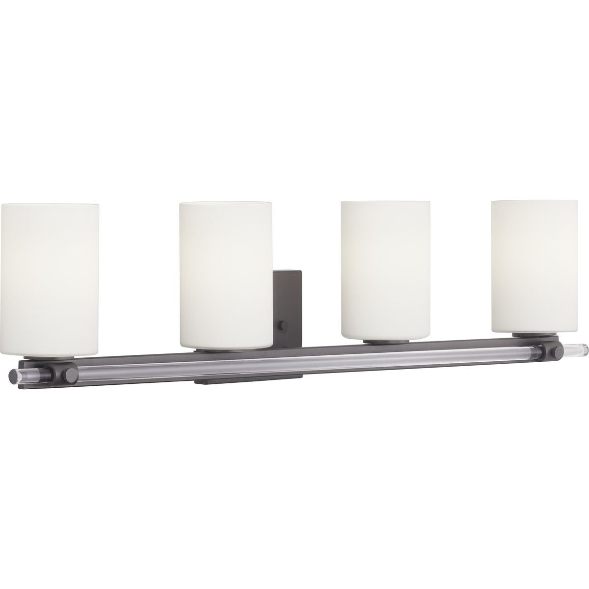 Progress Lighting P300200-031 Lisbon 4 Light Matte Black Bath Vanity Wall Light
