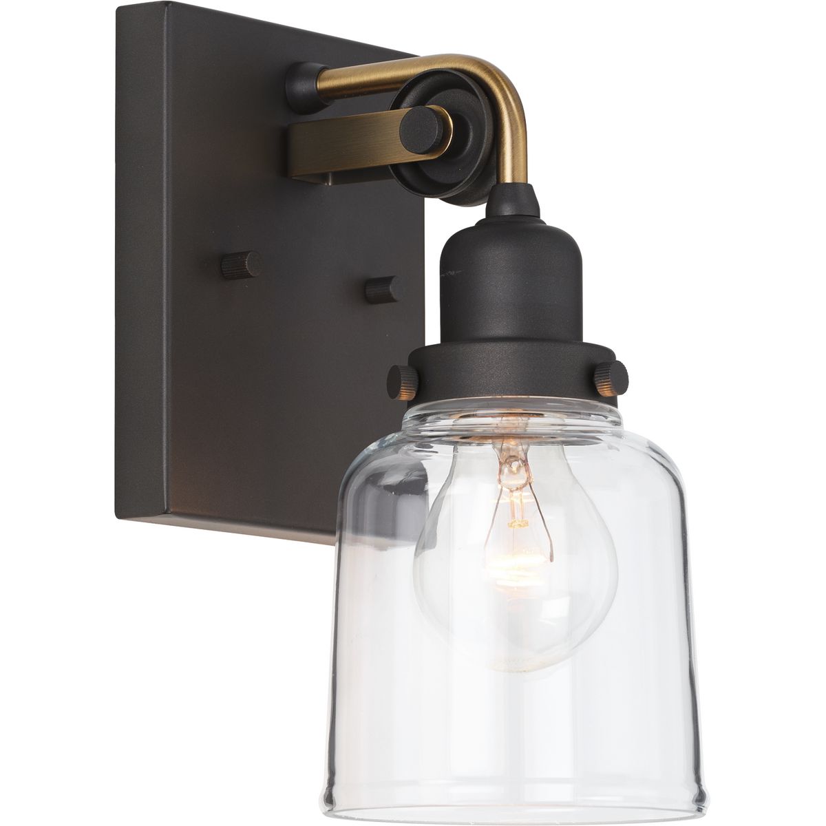 Progress Lighting P300226-143 Rushton 1 light graphite bath vanity wall light
