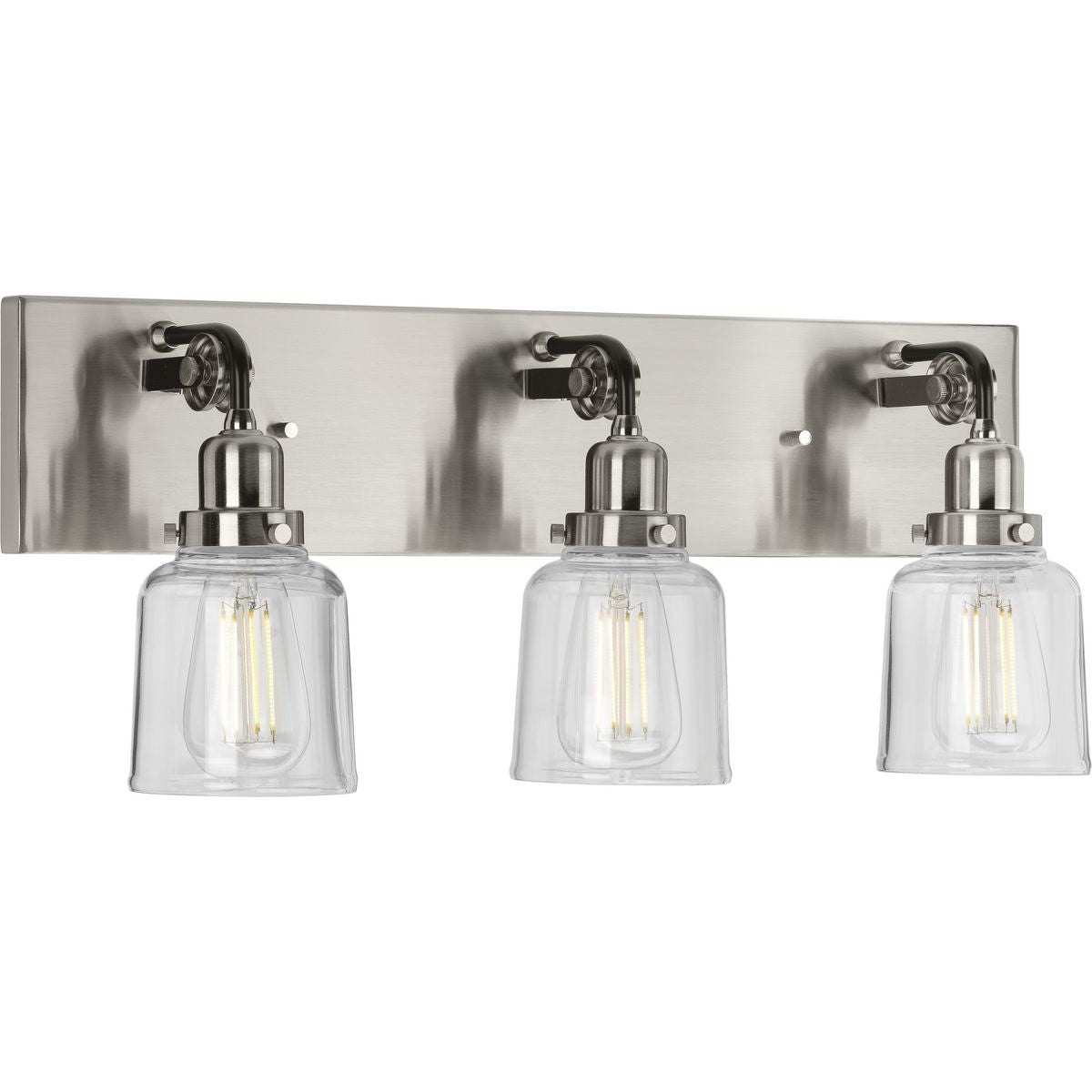 Progress Lighting P300228-009 Rushton 3 light brushed nickel bath vanity wall light