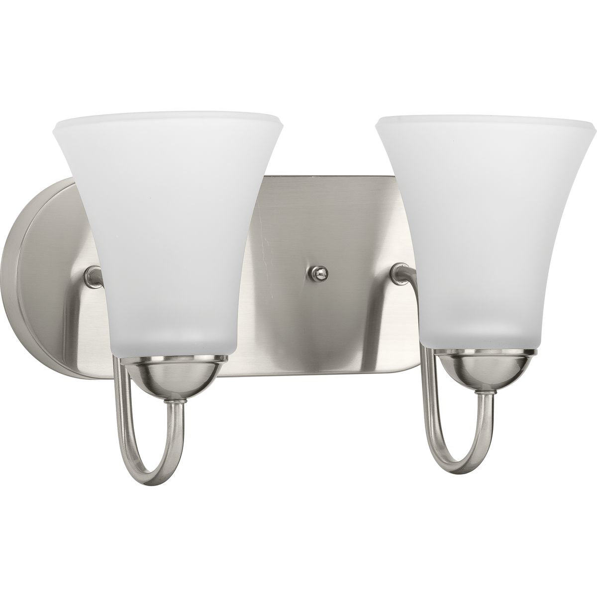 Progress Lighting P300234-009 Classic 2 light brushed nickel bath vanity wall light
