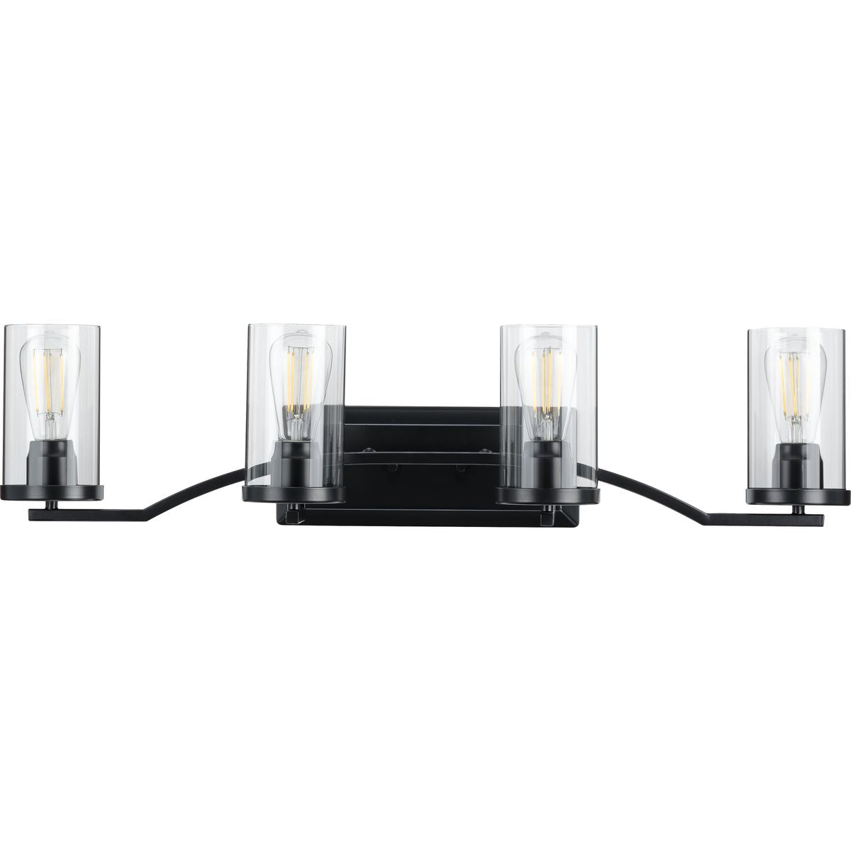 Progress Lighting P300259-031 Lassiter 4 light matte black bath vanity wall light