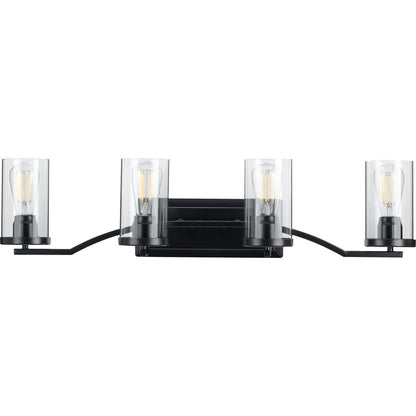 Progress Lighting P300259-031 Lassiter 4 light matte black bath vanity wall light