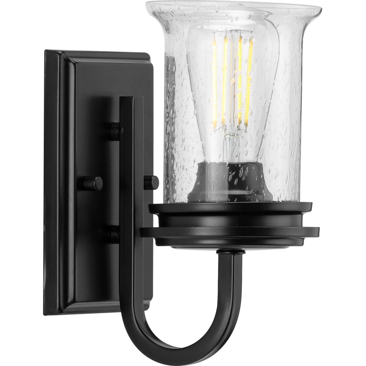 Progress Lighting P300272-031 Winslett 1 Light Matte Black Bath Vanity Wall Light