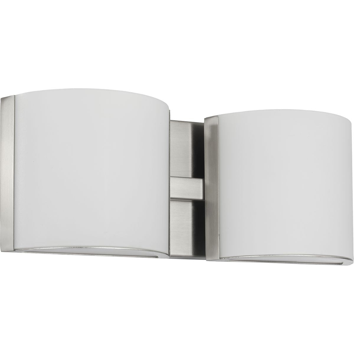 Progress Lighting Arch LED 2 light brushed nickel bath vanity wall light