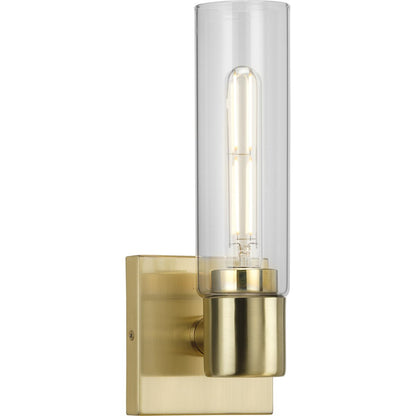 Progress Lighting P300299-012 Clarion 1 Light Satin Brass Bath Vanity Wall Light