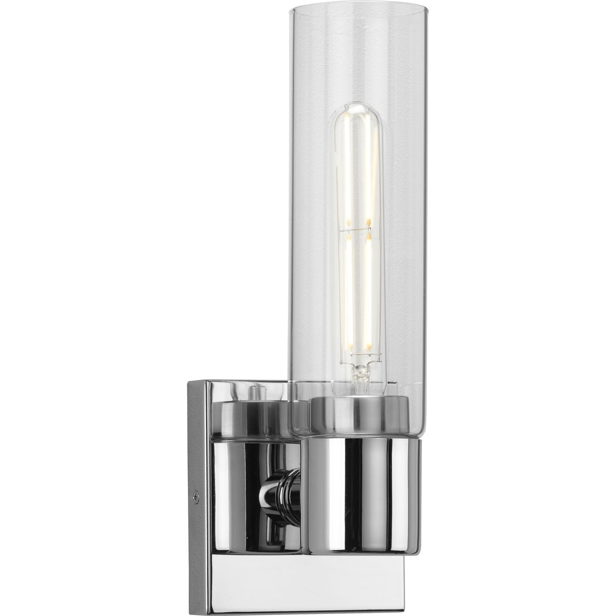 Progress Lighting Clarion 1 light polished chrome bath vanity wall light