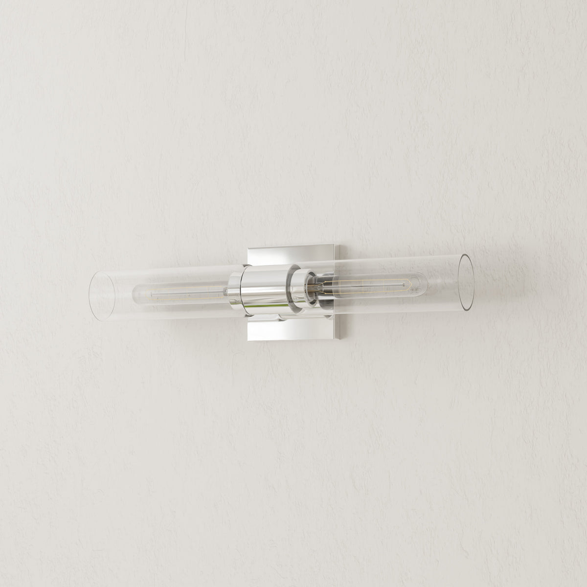 Progress Lighting Clarion polished chrome bath vanity wall light close-up