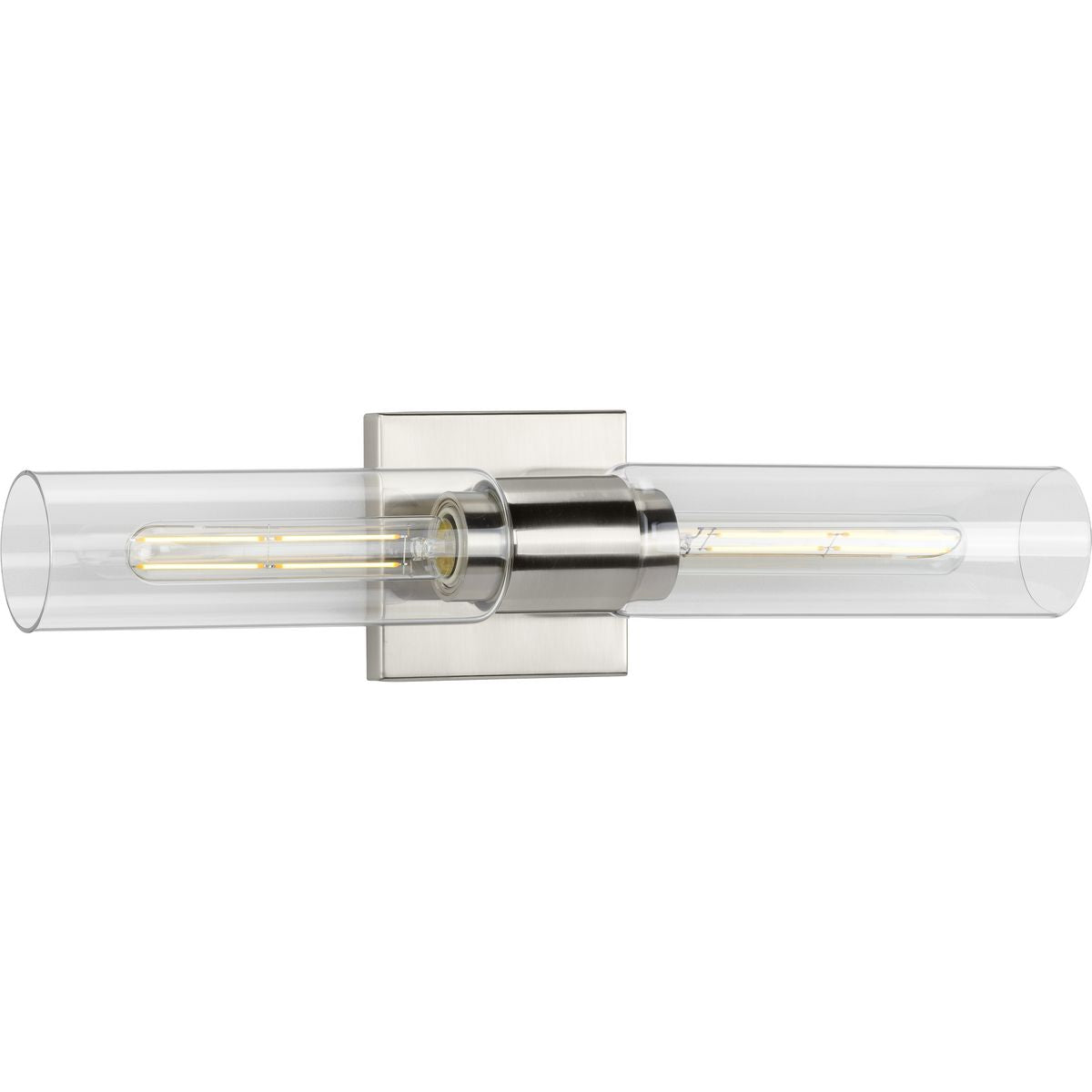 Progress Lighting P300300-009 Clarion 2 light brushed nickel bath vanity wall light