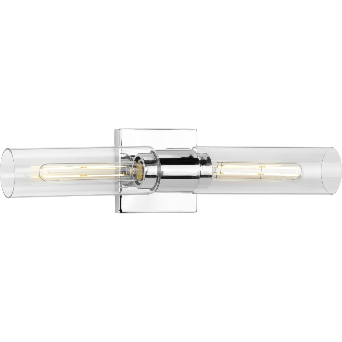 Progress Lighting Clarion 2 light polished chrome bath vanity wall light