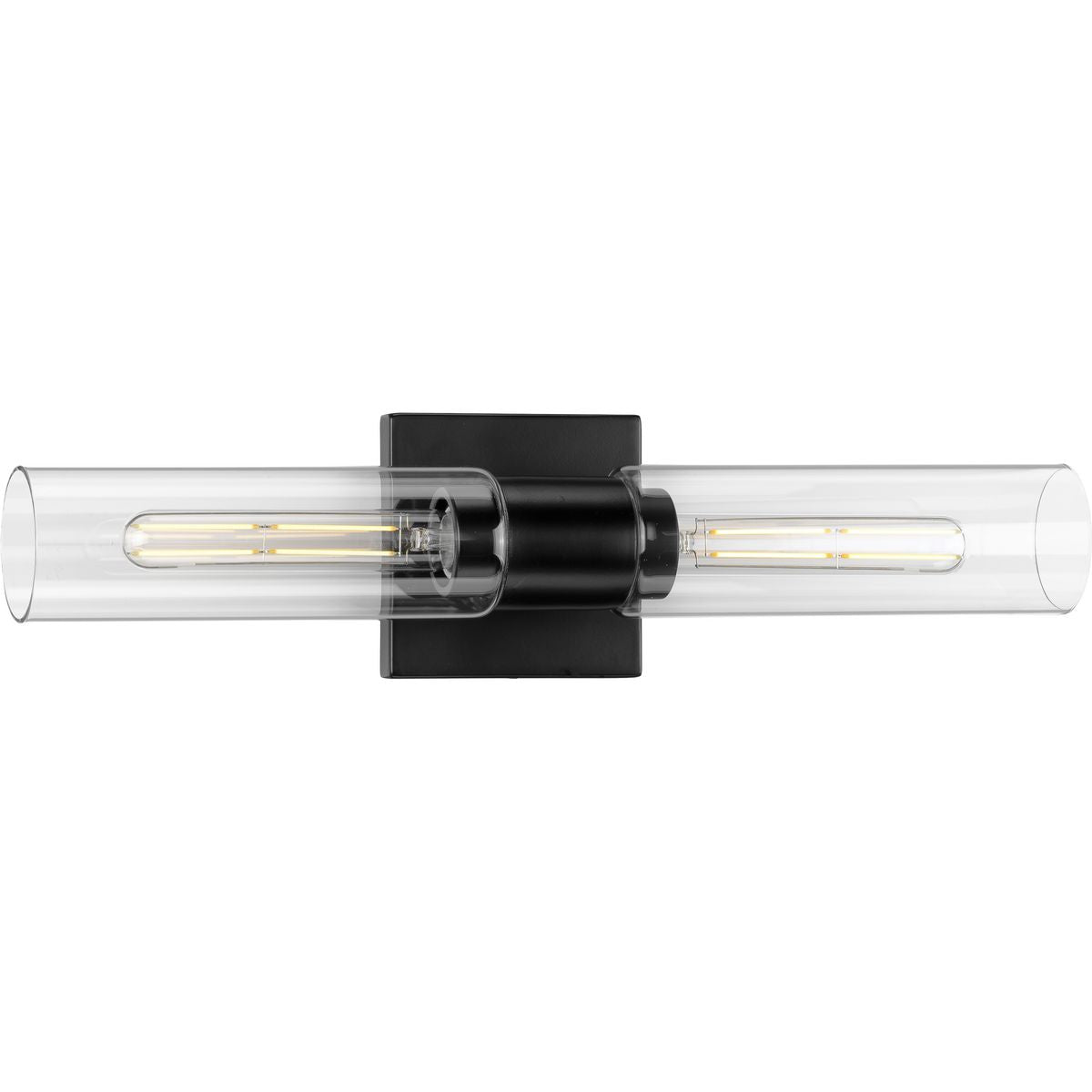 Progress Lighting P300300-031 Clarion 2 Light Matte Black Bath Vanity Wall Light
