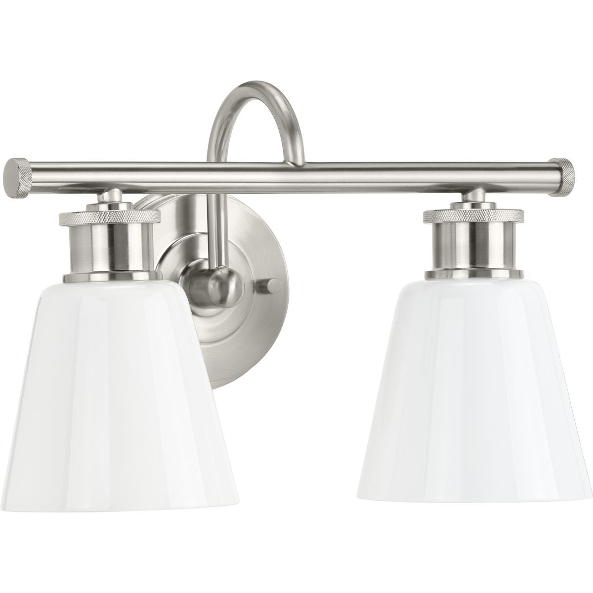 Progress Lighting Ashford 2 light brushed nickel bath vanity wall light