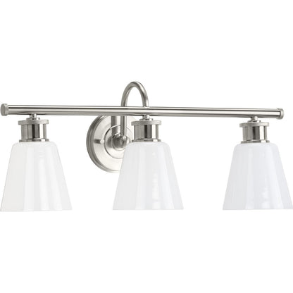 Progress Lighting P300316-009 Ashford 3 light brushed nickel bath vanity wall light