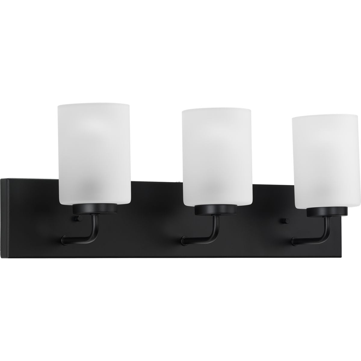 Progress Lighting Merry 3 light matte black bath vanity wall light