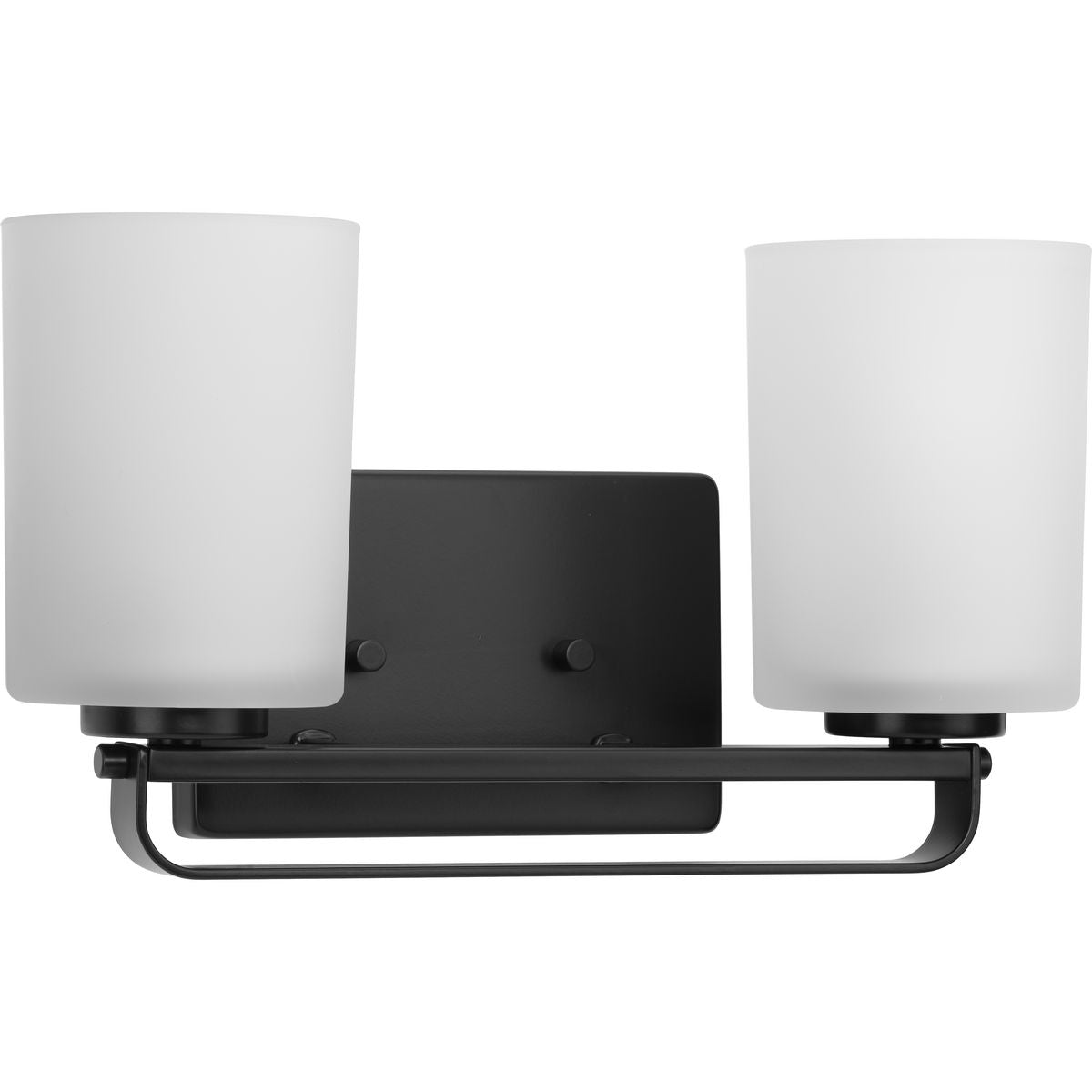 Progress Lighting P300342-31M League 2 Light Matte Black Bath Vanity Wall Light