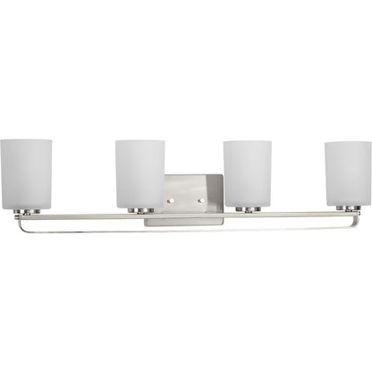 Progress Lighting P300344-009 League 4 Light Brushed Nickel Bath Vanity Wall Light