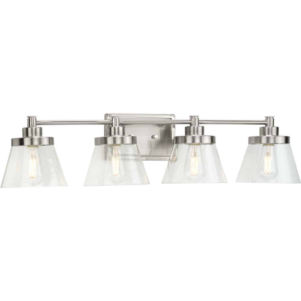 Progress Lighting P300351-009 Hinton 4 light brushed nickel bath vanity wall light