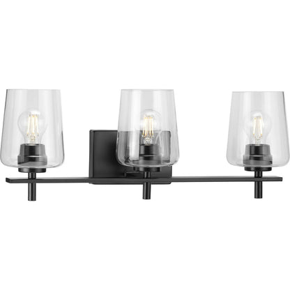 Progress Lighting P300362-31M matte black 3 light bath vanity wall light