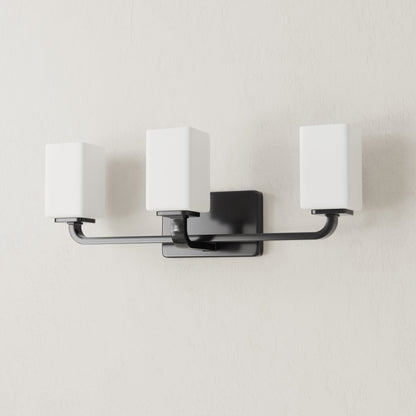 Progress Lighting P300370-31M Cowan 3 light matte black bath vanity wall light
