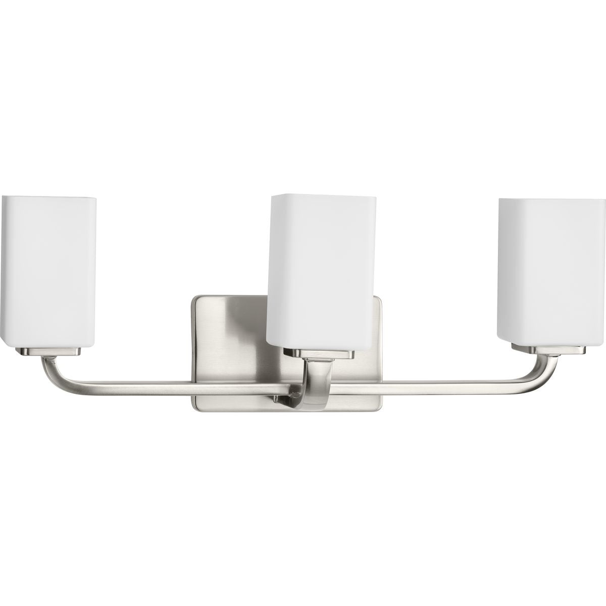 Progress Lighting Cowan 3 light brushed nickel bath vanity wall light