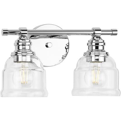 Progress Lighting P300374-015 Ambrose 2 Light Polished Chrome Bath Vanity Wall Light - Product View