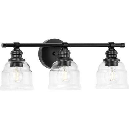 Progress Lighting Ambrose 3 light matte black vanity light product image
