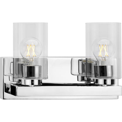 Progress Lighting Goodwin 2 light polished chrome bath vanity wall light