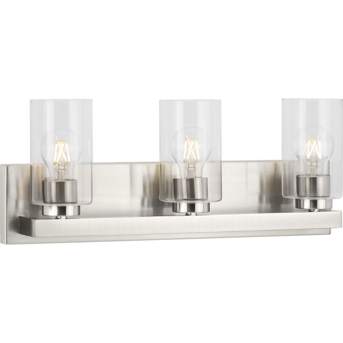 Progress Lighting Goodwin 3 light brushed nickel vanity light product view