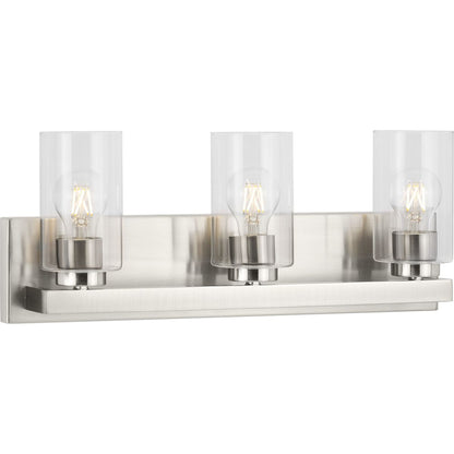 Progress Lighting Goodwin 3 light brushed nickel vanity light product view