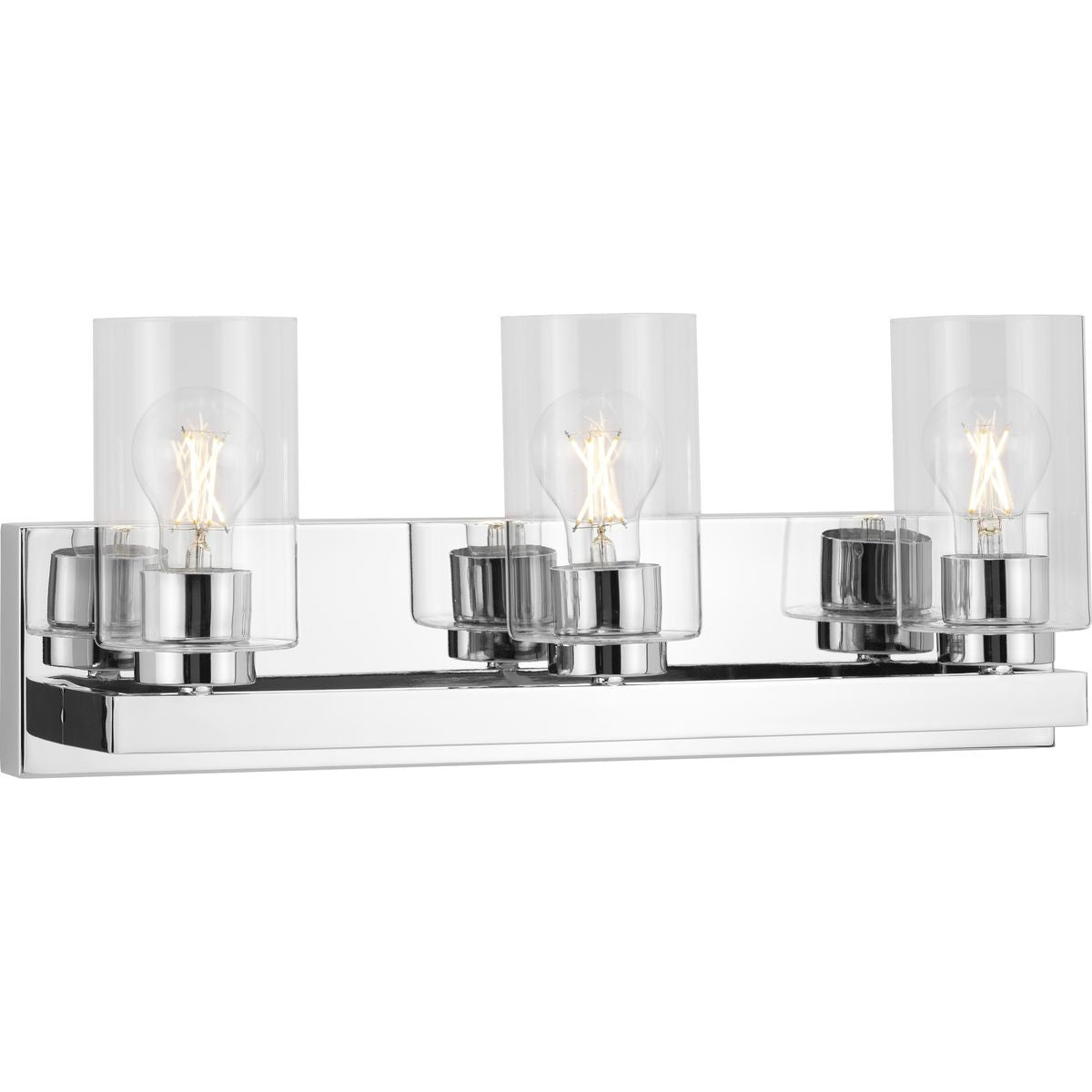Progress Lighting Goodwin 3 light polished chrome bath vanity wall light