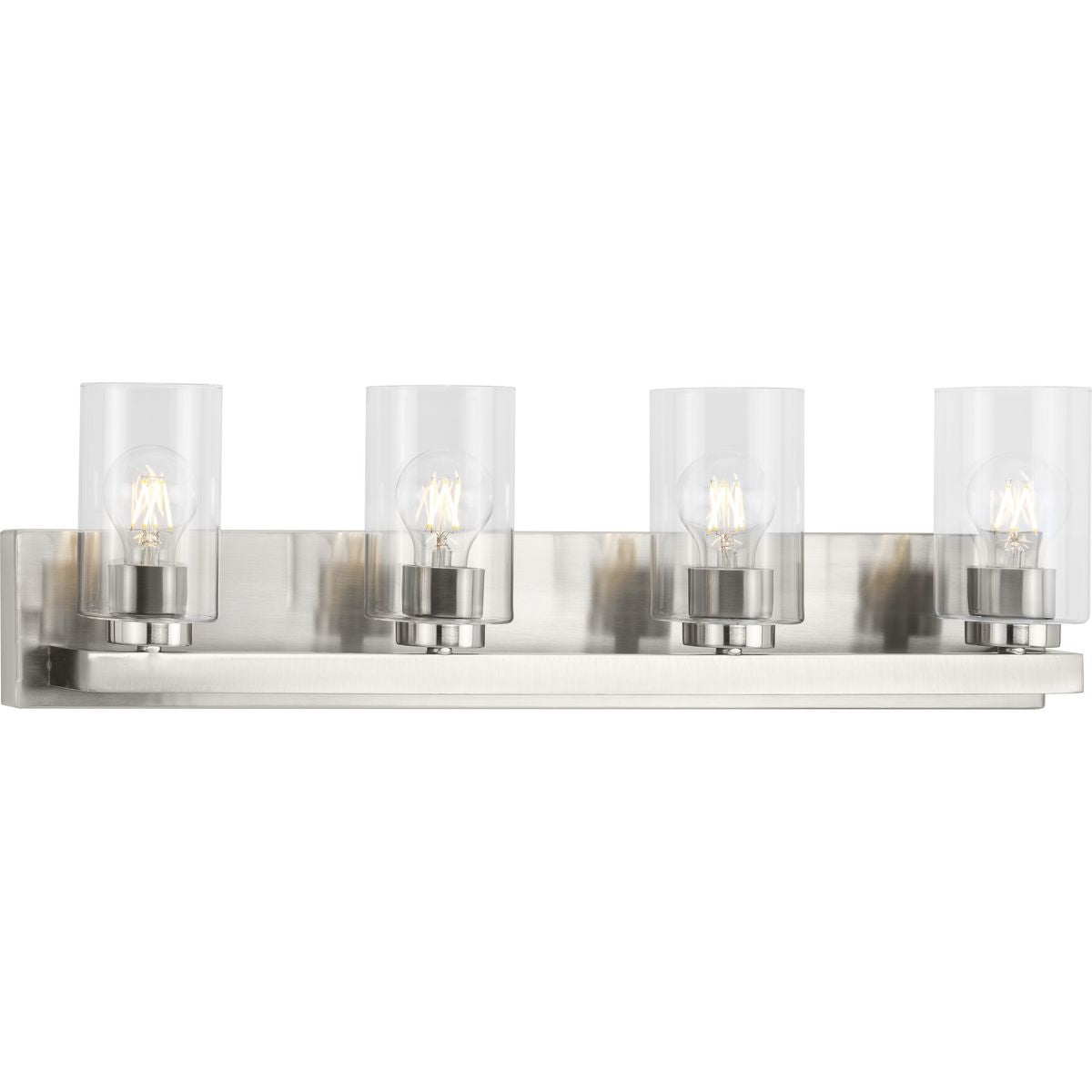 Progress Lighting Goodwin 4 light brushed nickel bath vanity wall light