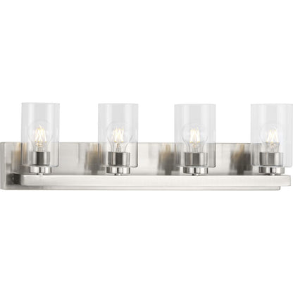 Progress Lighting Goodwin 4 light brushed nickel bath vanity wall light