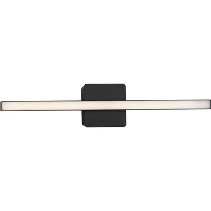 Progress Lighting P300404-31M-CS Phase 4 LED matte black linear vanity light product image