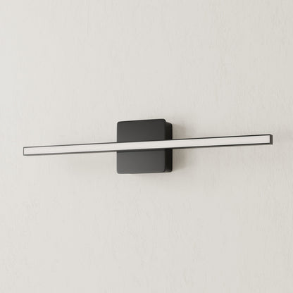 Progress Lighting P300404-31M-CS Phase 4 LED matte black linear vanity light off