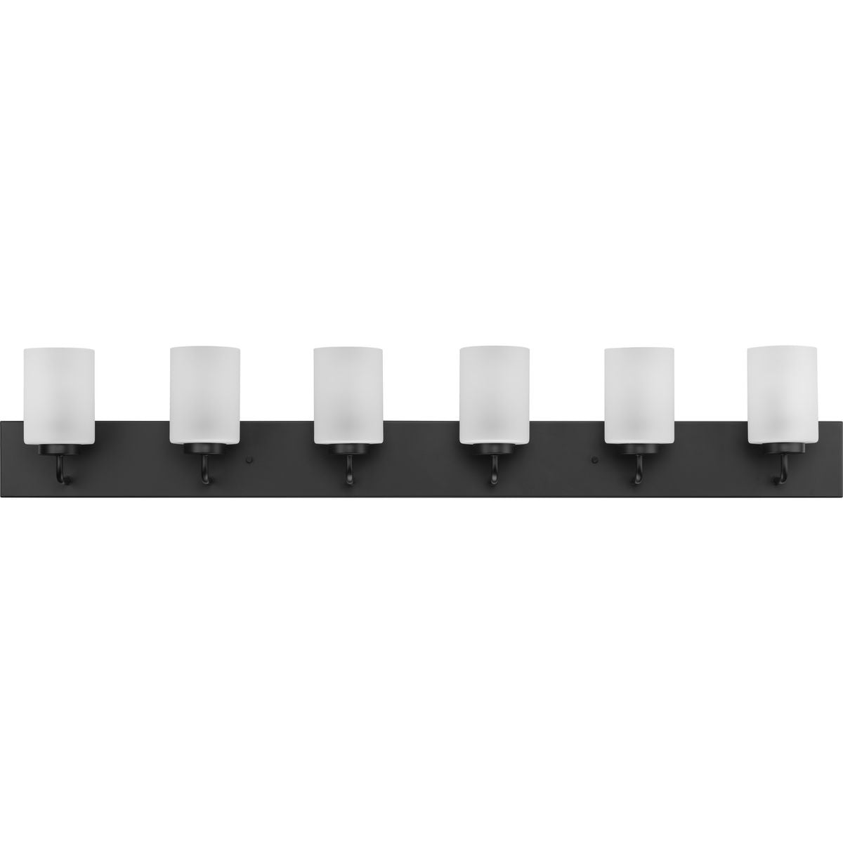 Progress Lighting P300421-031 Merry 6 Light Matte Black Bath Vanity Wall Light