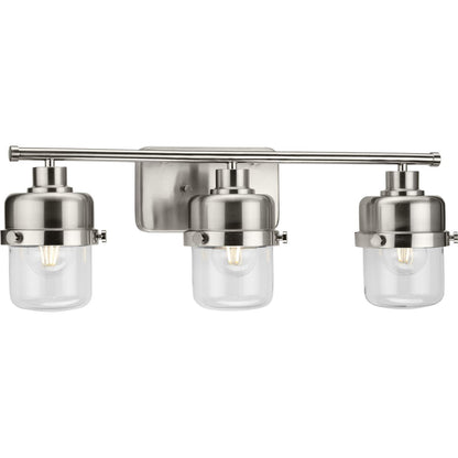 Progress Lighting P300424-009 Beckner 3 light brushed nickel bath vanity wall light