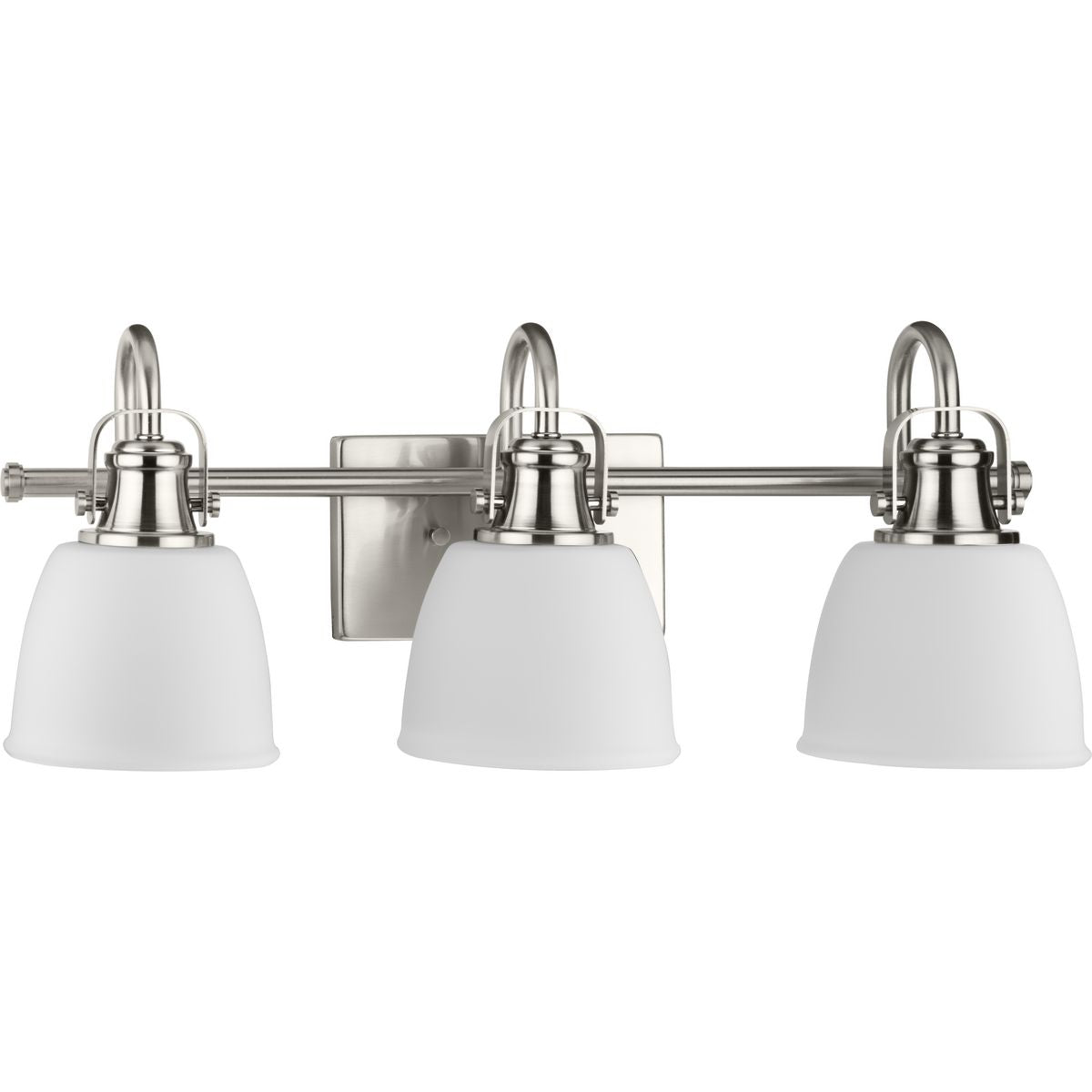 Progress Lighting P300428-009 Preston 3-Light Brushed Nickel Bath Vanity Wall Light - Product Image