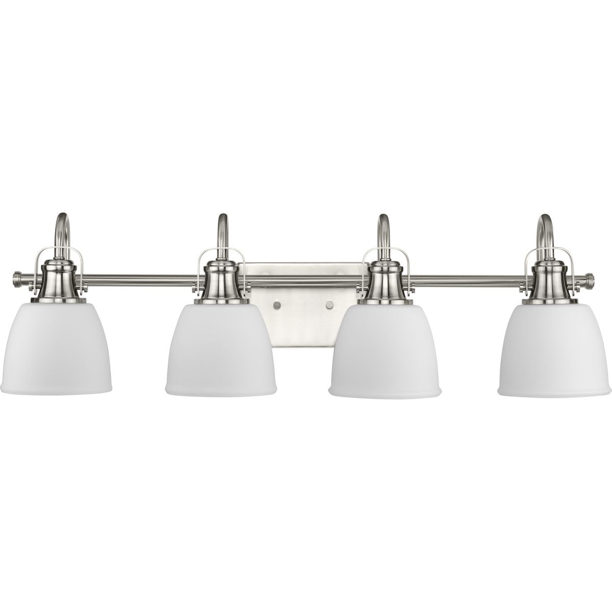 Progress Lighting Preston 4 light brushed nickel bath vanity wall light