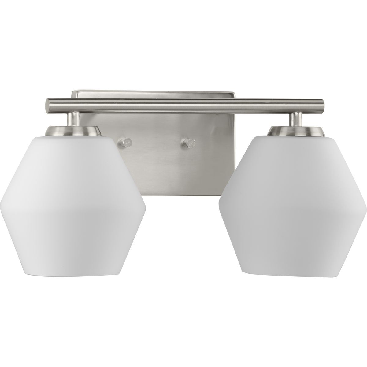 Progress Lighting Copeland 2 light bath vanity wall light in brushed nickel