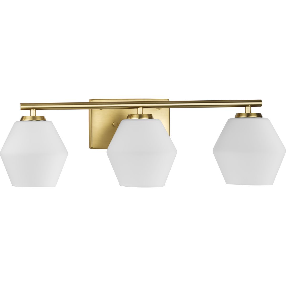 Progress Lighting Copeland 3 light bath vanity wall light in brushed gold