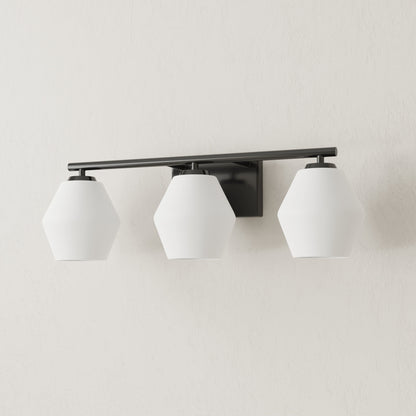 Progress Lighting P300432-31M Copeland 3 Light Matte Black Bath Vanity Wall Light - Product Shot Off
