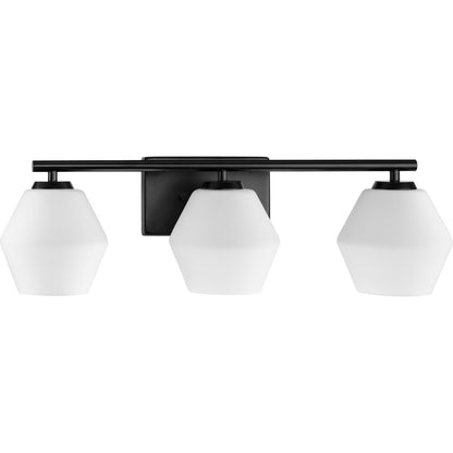 Progress Lighting P300432-31M Copeland 3 Light Matte Black Bath Vanity Wall Light - White Background