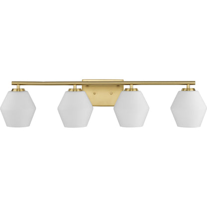 Progress Lighting P300433-191 Copeland 4 Light Brushed Gold Bath Vanity Wall Light