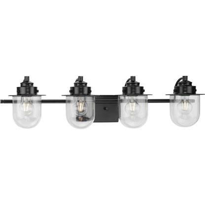 Progress Lighting P300437-31M Northlake 4 light matte black bath vanity wall light