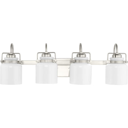 Progress Lighting P300441-009 Fessler 4 light brushed nickel bath vanity wall light