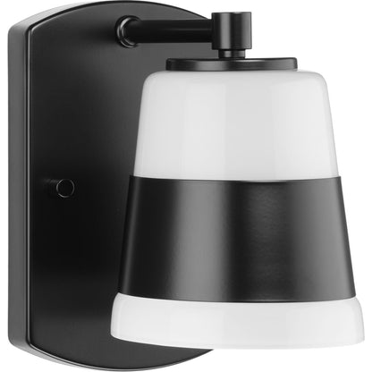Progress Lighting P300442-31M Haven 1 Light Matte Black Bath Vanity Wall Light